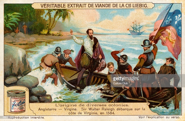 Walter Raleigh fonda la prima colonia inglese nelle Americhe, la Virginia