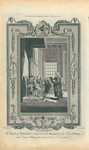Parliament passes the English Bill of Rights