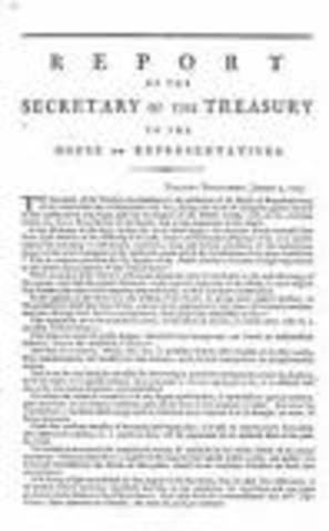 Hamilton's First Report on Public Credit