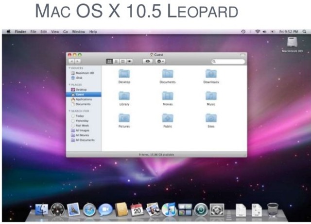 En el2006 Mac OS X 10.5  leopard