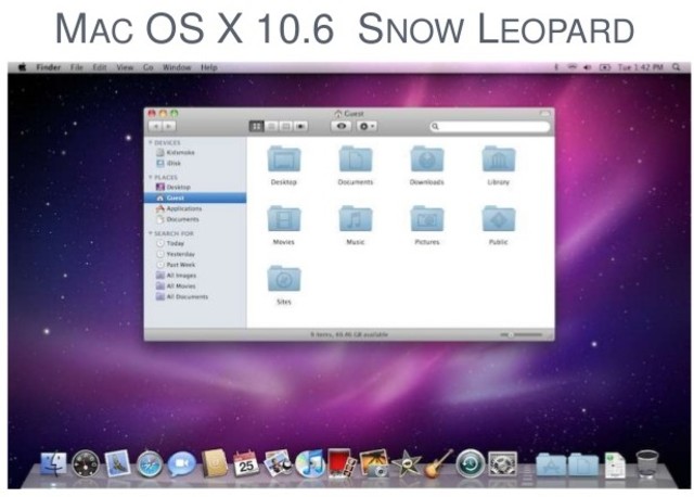 Mac OS X 10.6  Snow Leopard