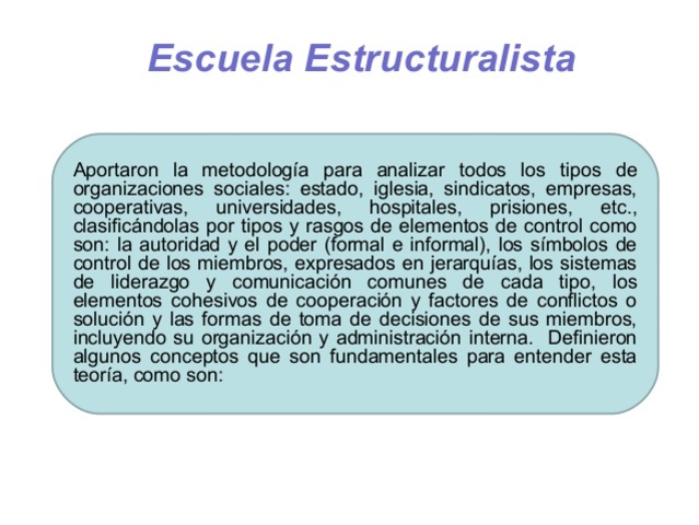 Antecedentes de la Escuela Estructuralista
