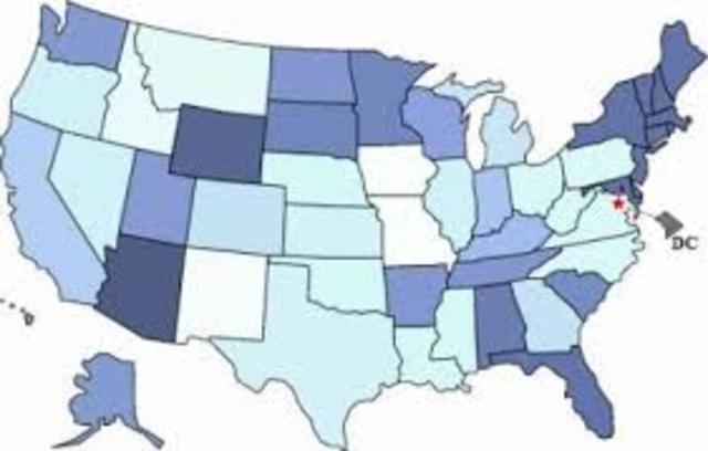 Washington DC chosen as the capital