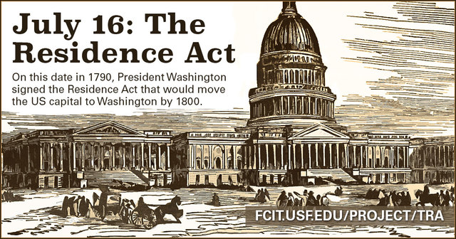 Washington DC chosen as the capital