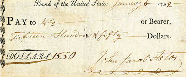 First Bank of the United States Charter