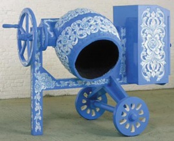 Modelo a escala del mezclador de concreto#1