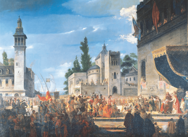 Recibimiento de Cristóbal Colón