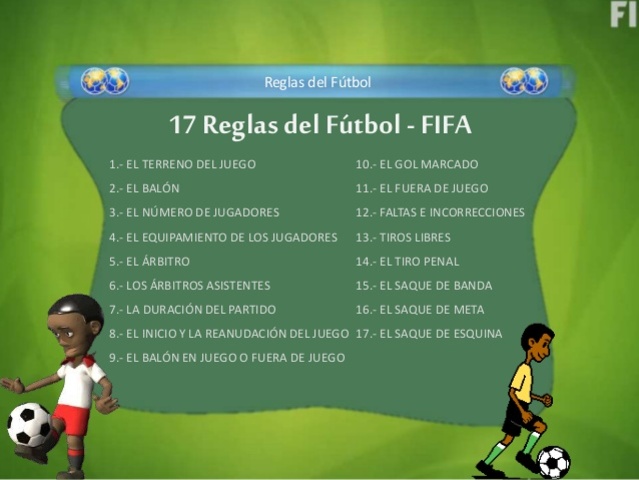 reglas de futbol