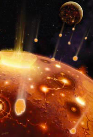 LA PRIMERA LLUVIA DE METEORITOS