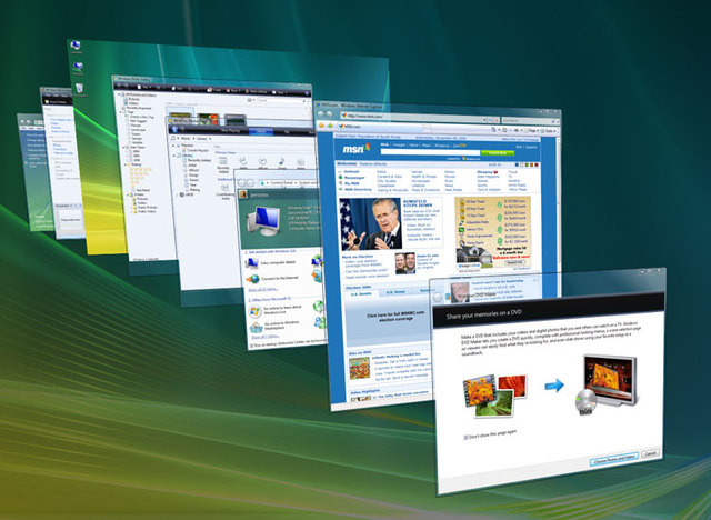Windows Vista – Flip 3D