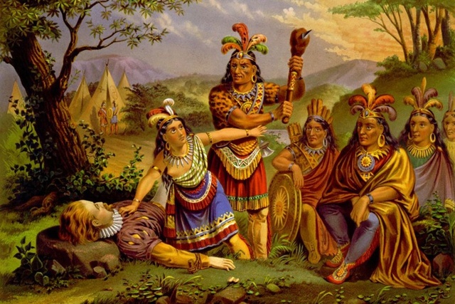 Marriage of Pocahontas to John Rolfe