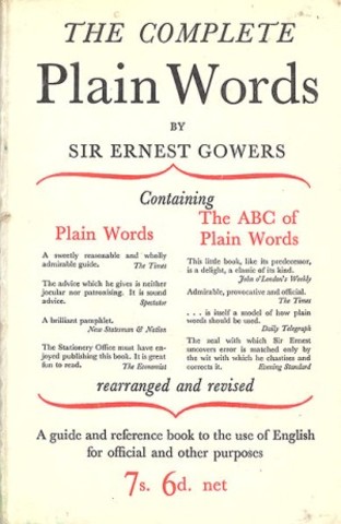 Publication of "The Complete Plain Words"