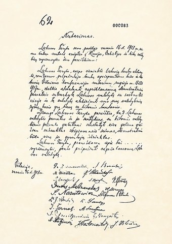 Declaración de Independencia de Lituania
