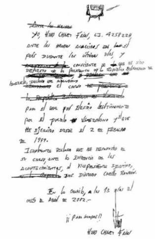 Fracasa un golpe de Estado contra Hugo Chávez, presidente de Venezuela
