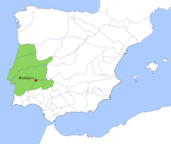 1031 d.C: Creación de la Taifa de Badajoz.