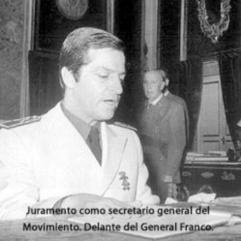 Fue nombrado Secretario General del Movimiento en el primer gobierno