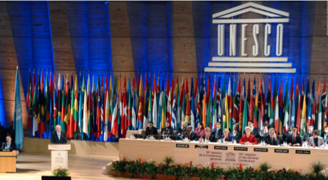 Estados Unidos retira su aportación económica a la UNESCO, por votar a favor de aceptar a Palestina como miembro de pleno derecho