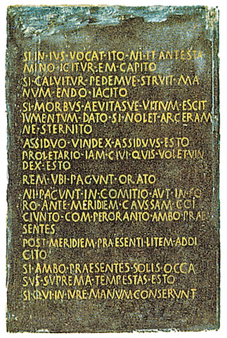 Le Leggi delle XII Tavole