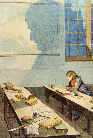 Cadete en la escuela Militar de Paris, Brienne