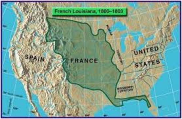 Les États-Unis achètent la Louisiane à la France.