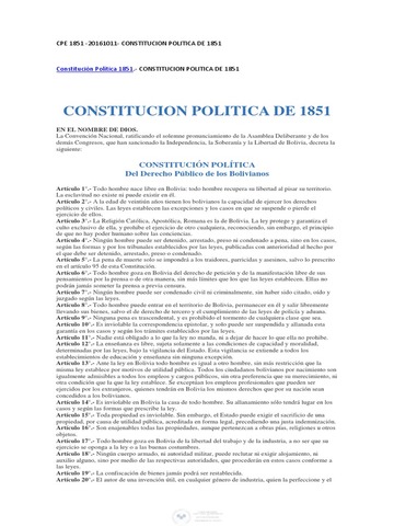 Convención Nacional de 1851