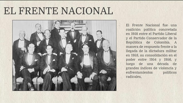 Creación del Frente Nacional