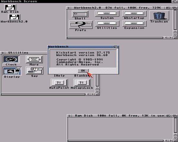 AMIGA WORKBENCH 2.0