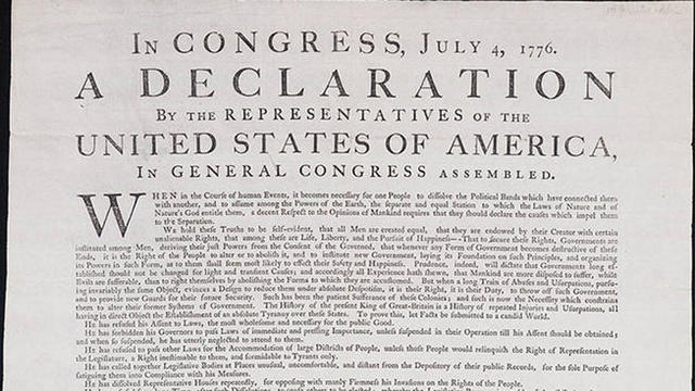 Influence of the Declaration of independence on the Constitution