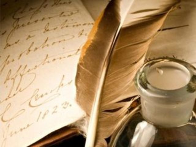 Marlowe and Shakespeare are born in the same year, with Marlowe the older by two months