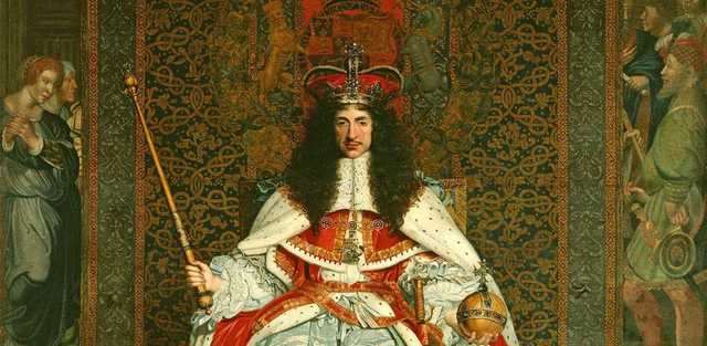 King Charles II to throne