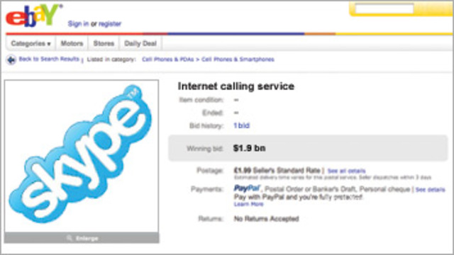 September 12: eBay acquires Skype