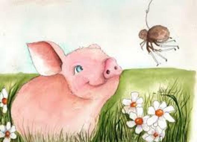Wilbur meets a spider named Charlottes