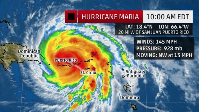 Hurricane Maria makes landfall