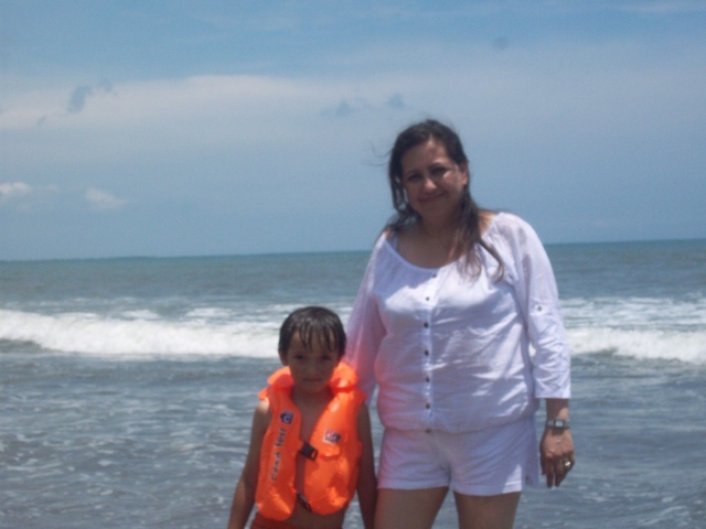 My first time in the sea