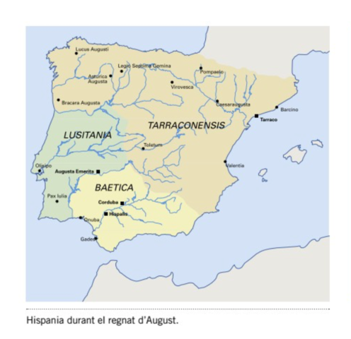 HISPANIA DURANT EL REGNAT D'AUGUST