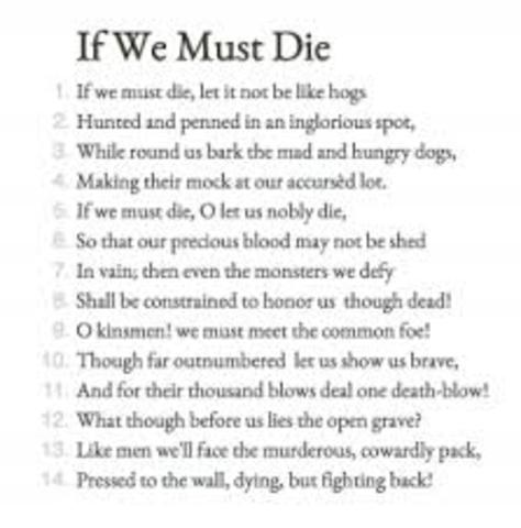 Claude McKay publishes If We Must Die