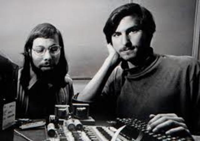 Steve Wozniak and Steve Jobs