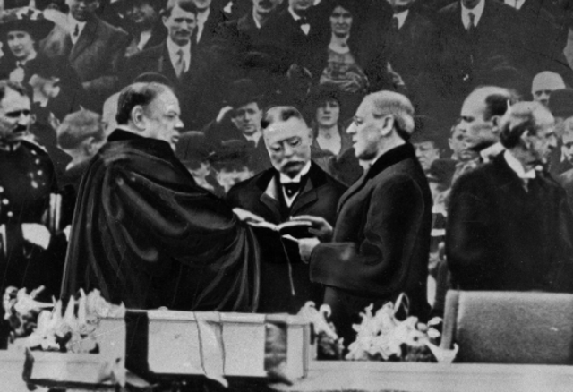 (US) President Woodrow Wilson Inaugurated