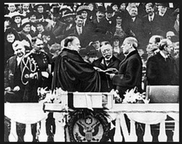 (US) President Woodrow Wilson Inaugurated