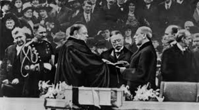 (US) President Woodrow Wilson Inaugurated