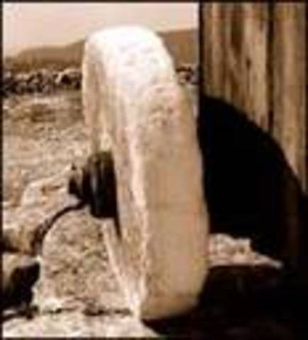 Transport amb la roda de pedra