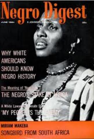 John Johnson establishes "Negro Digest"