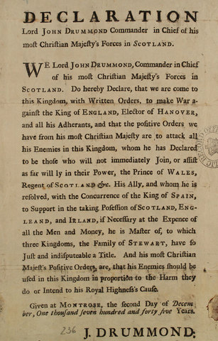 British declaration of war