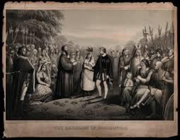 John Rolfe and Pocahontas