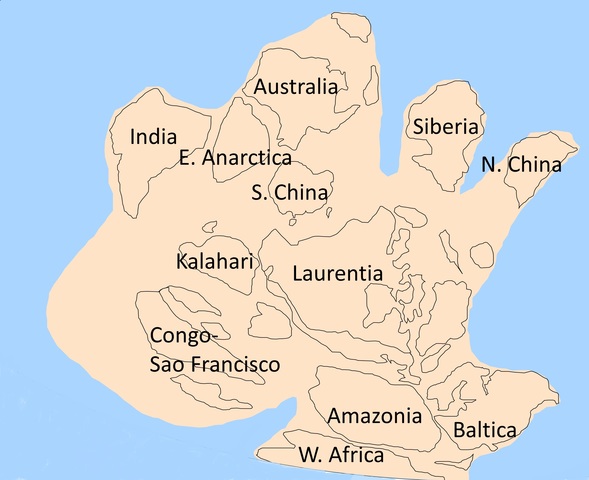 FORMACIÓ DEL PRIMER CONTINENT - RODINIA