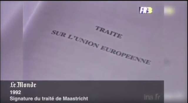 Signature du traité de Maastricht