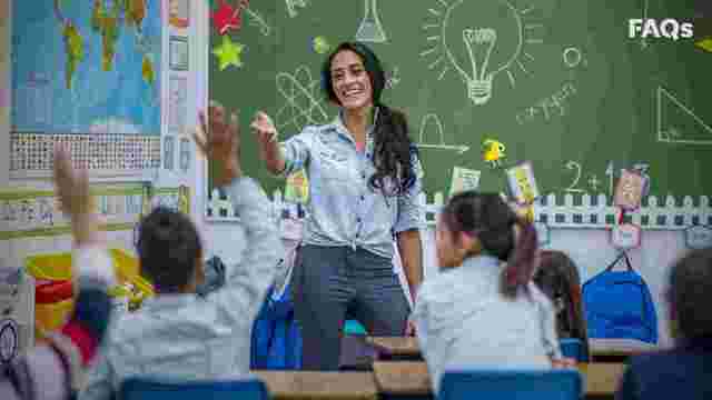 Began to work as a teacher at school