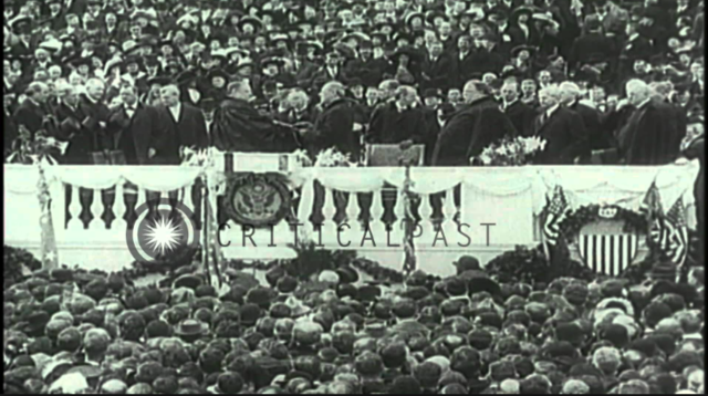 (US) President Woodrow Wilson innaugurated