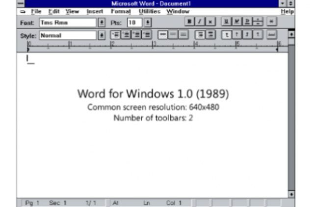 Microsoft Office 1.0