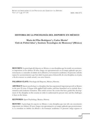 MÉXICO Primera investigación en atletas mexicanos